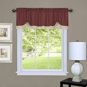 Achim Home Furnishings Darcy Valance 58 x 14 - Marsala/Tan